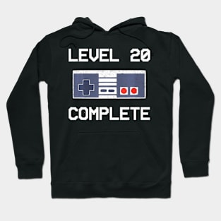 20th Wedding  For Him Her Level 20 Complete Hoodie